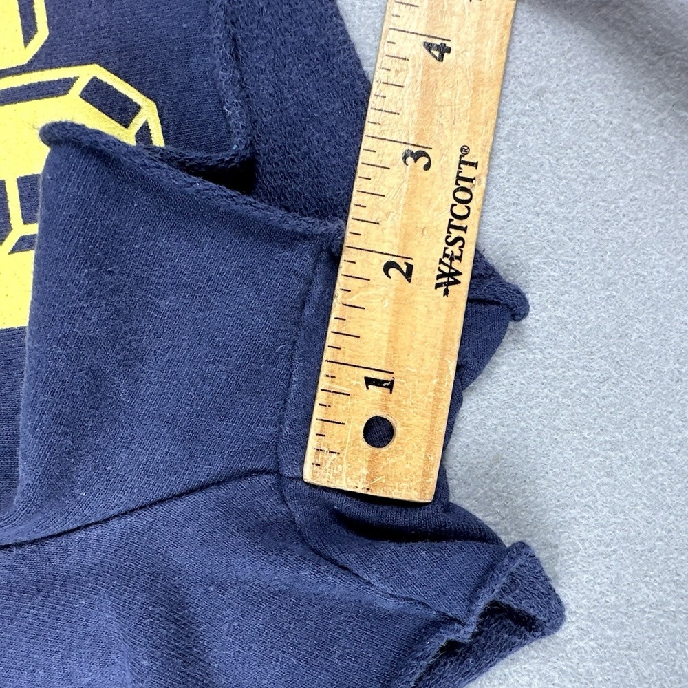 Vtg 90s Abercrombie & Fitch Sweat Shorts Women's Medium Blue University Cut Off - Picture 14 of 16